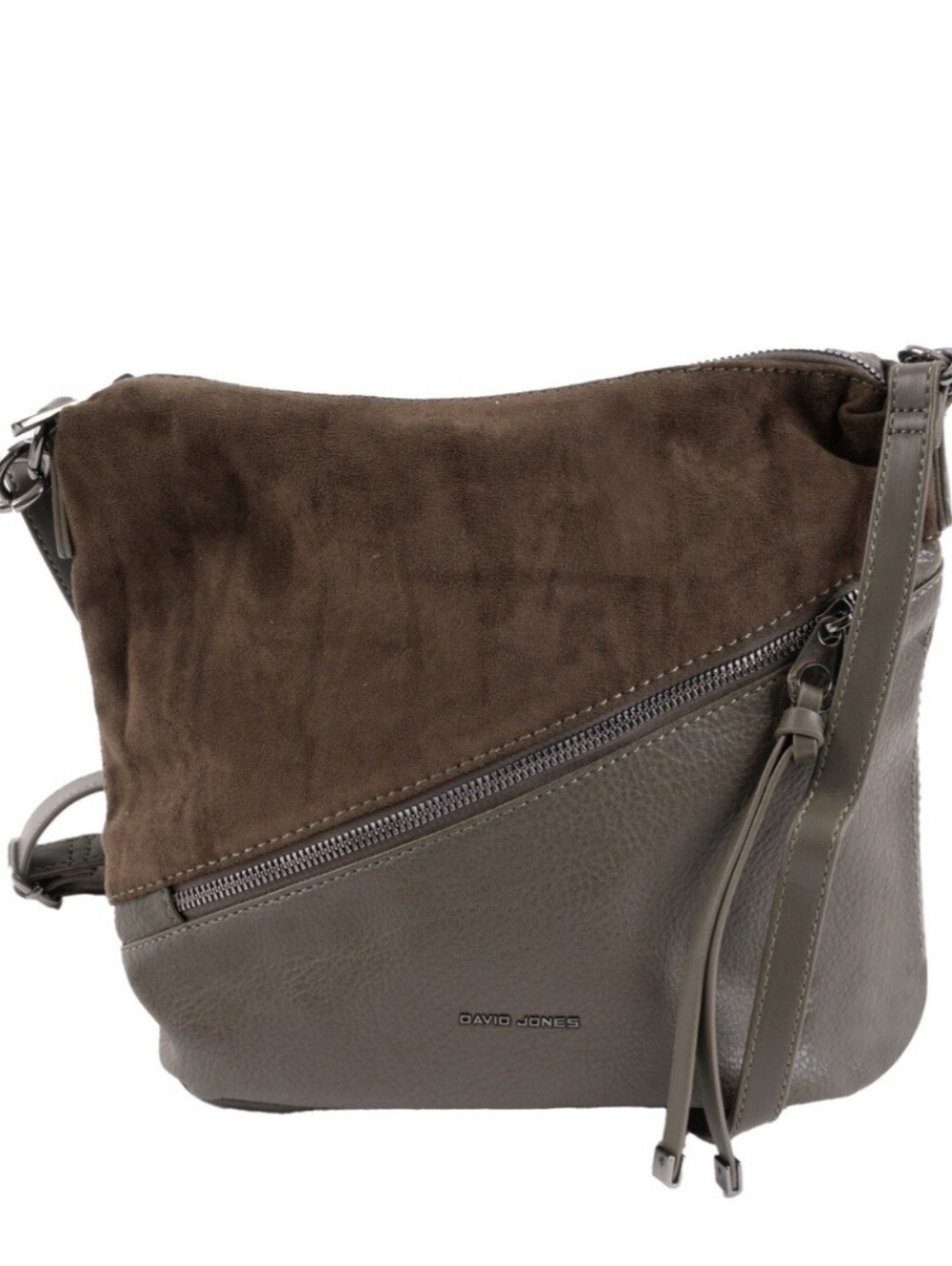 DAVID JONES  Micro suede satchel bag/  Crossbody Bag/ Mint Condition